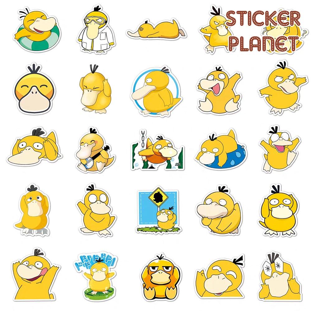 Sticker The spyduck family vịt vàng dễ thường chống thấm nước trang trí mũ bảo hiểm, laptop