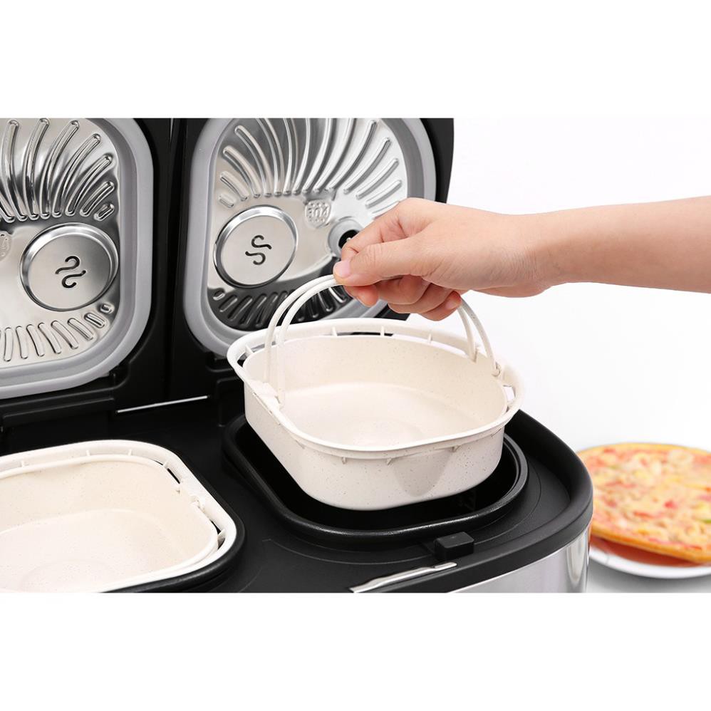 Nồi đôi đa năng Twin Cooker Sharp KN-TC50VN-WH 1.8L - Hàng Chính Hãng