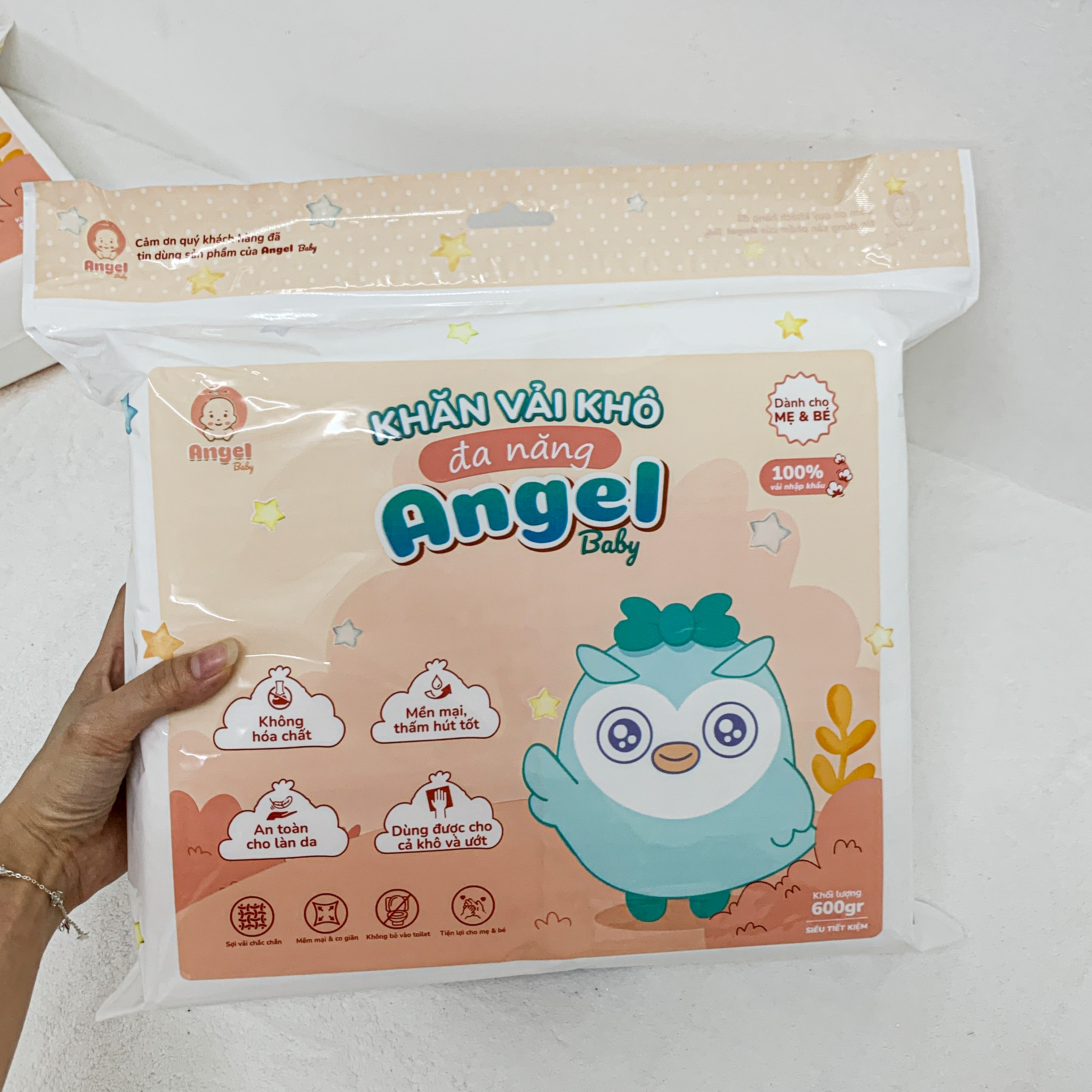 Khăn khô đa năng, khăn lau cho bé, khăn tẩy trang đa năng