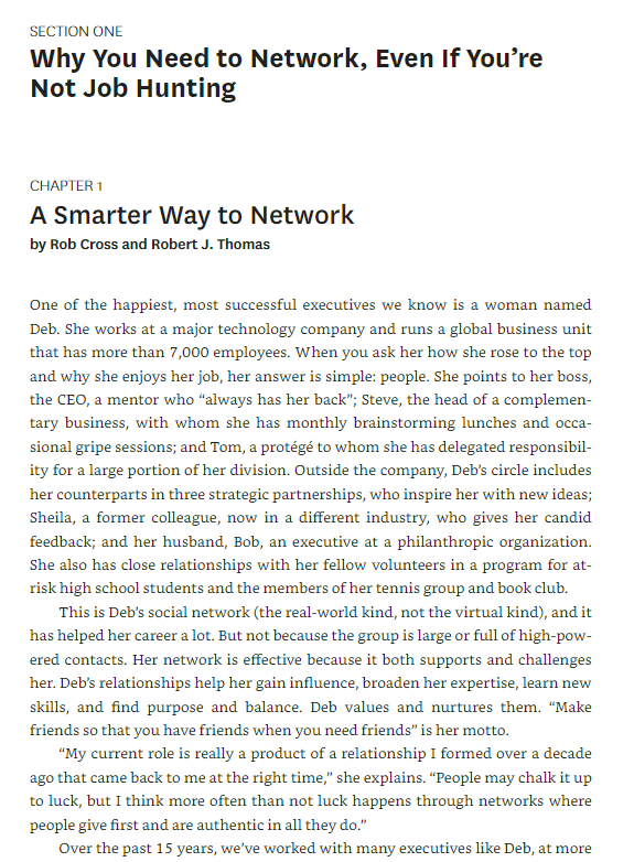 Sách ngoại văn: HBR Guide To Smarter Networking (HBR Guide Series)