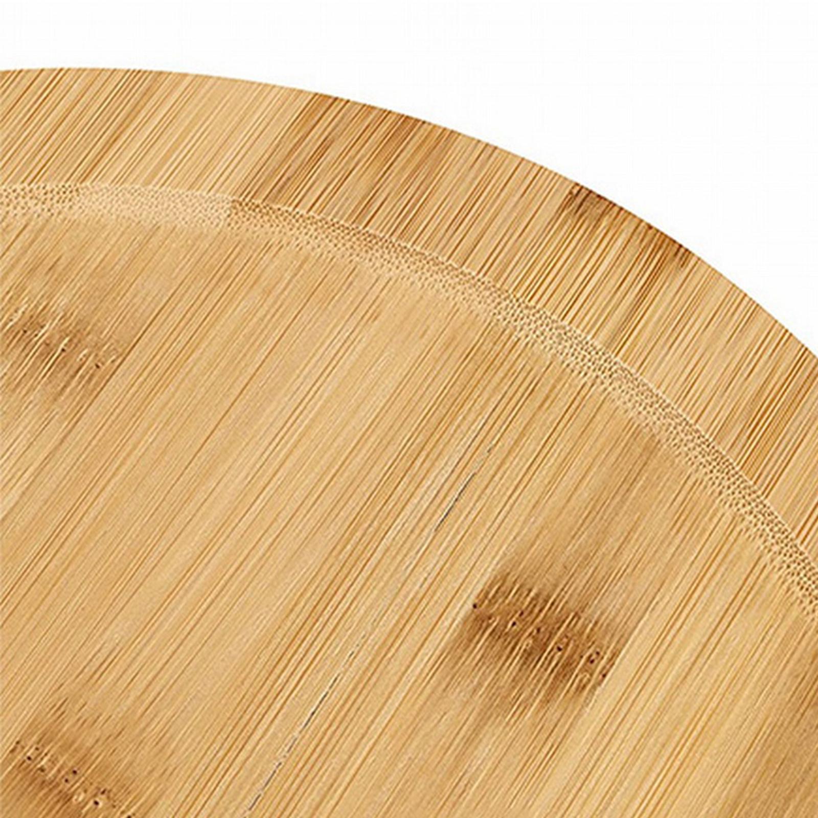 Wooden Round Rotating Plate Wooden Rotating Dining Plate for Cabinet Kitchen