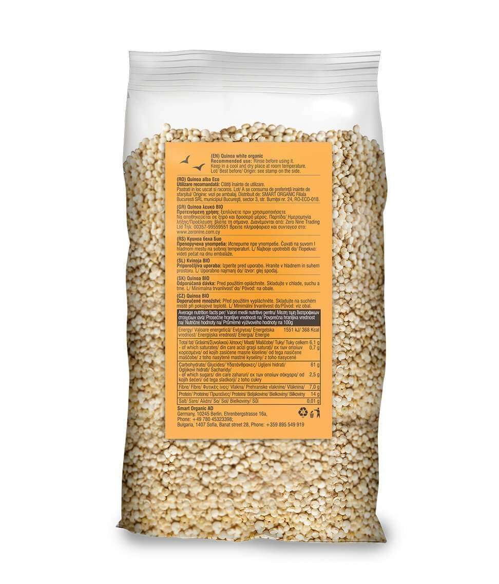Hạt diêm mạch trắng hữu cơ 500g - Smart Organic