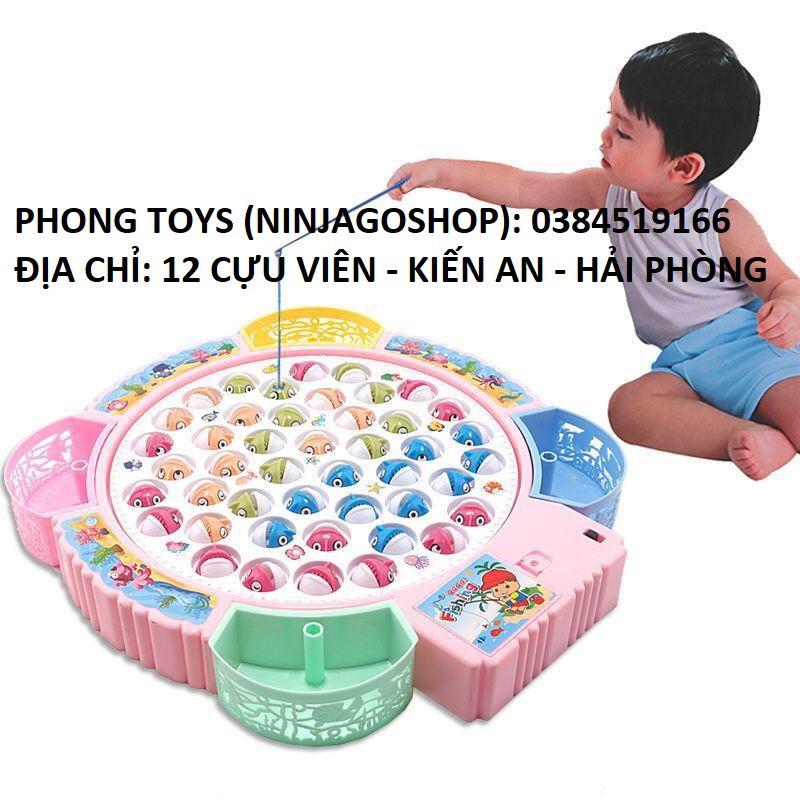 Bộ đồ chơi câu cá có nhạc chạy bằng pin cho bé (ảnh thật shop tự chụp)