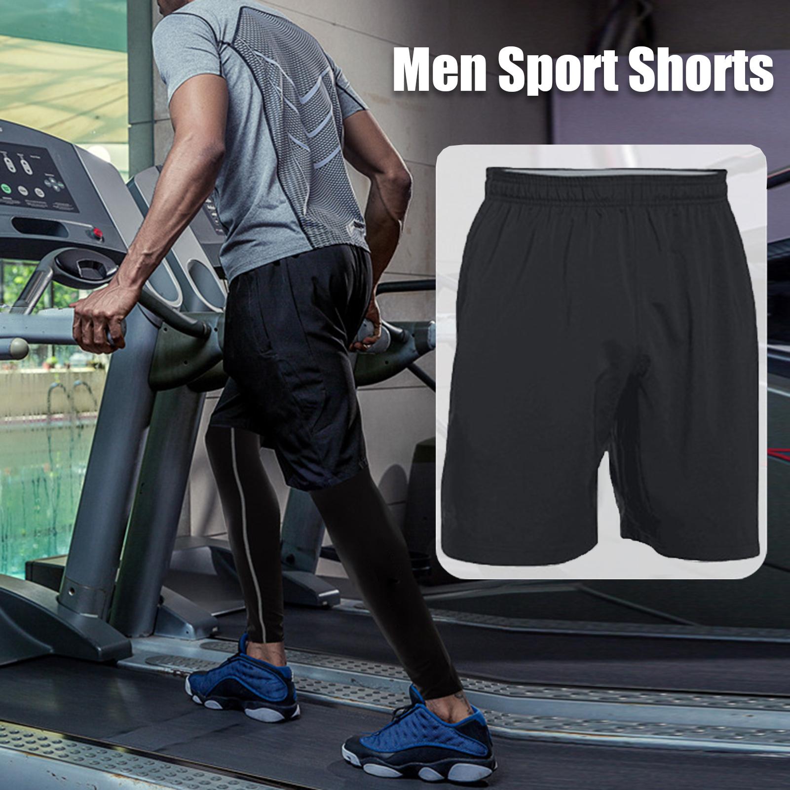 Quần short thể thao dành cho nam chạy bộ, chất liệu thoáng khí, nhanh khô
