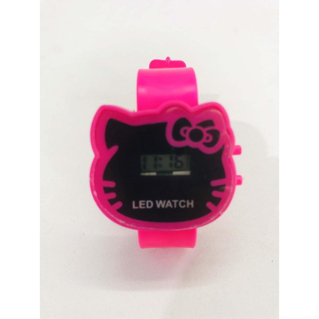 Đồng hồ điện tử đeo tay có hình Hello Kitty