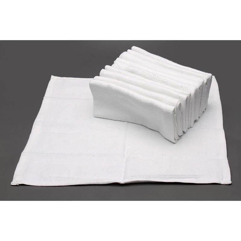Combo 10 khăn lau vuông trắng