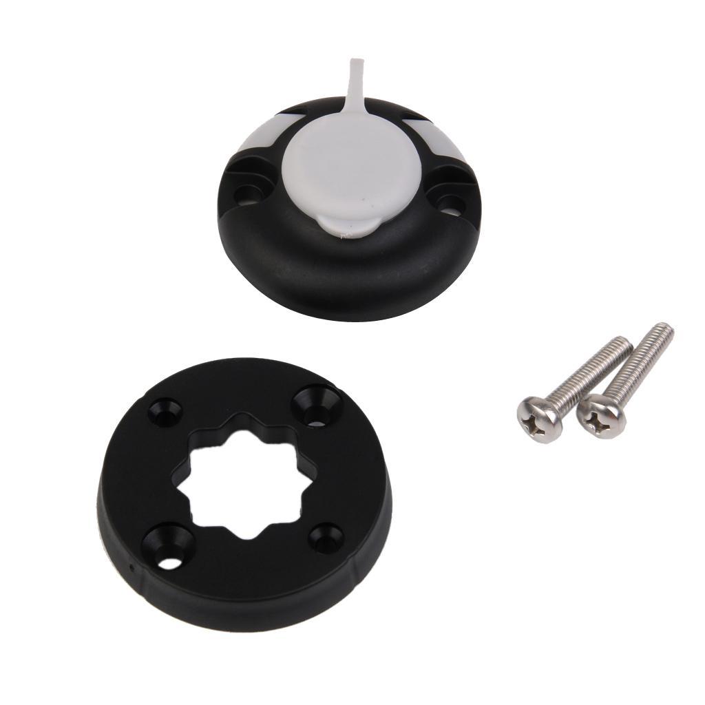 2 Pieces Durable Nylon Fishing Rod Holder Rack Mount Bracket Pole Rest Stand & Base Screws for Kayak Canoe Boat Yacht