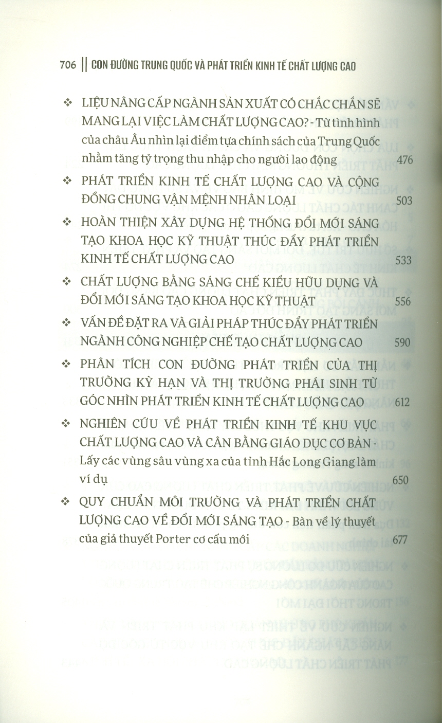 Con đường Trung Quốc và phát triển kinh tế chất lượng cao (Sách tham khảo) - bản in 2025