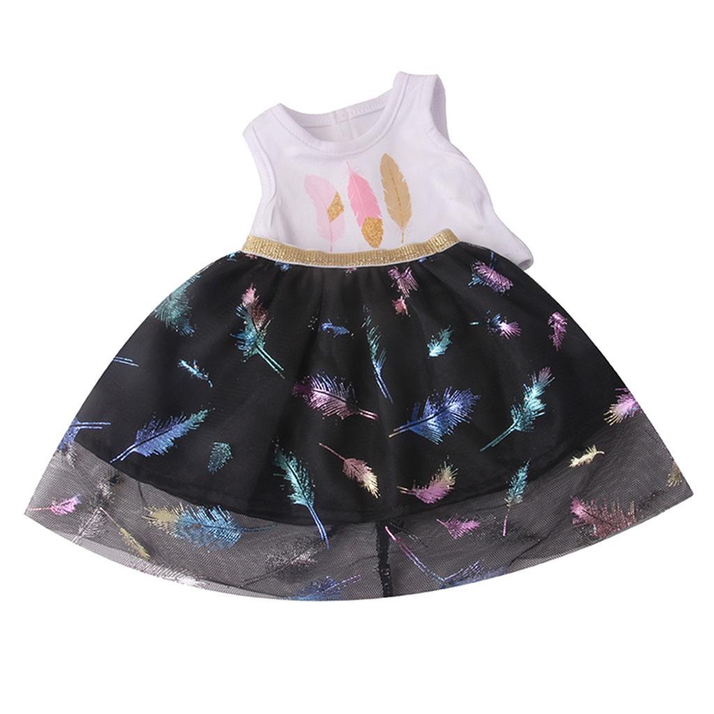 18'' American Doll Clothes +Skirt Girl Doll Accs Girls Gifts black