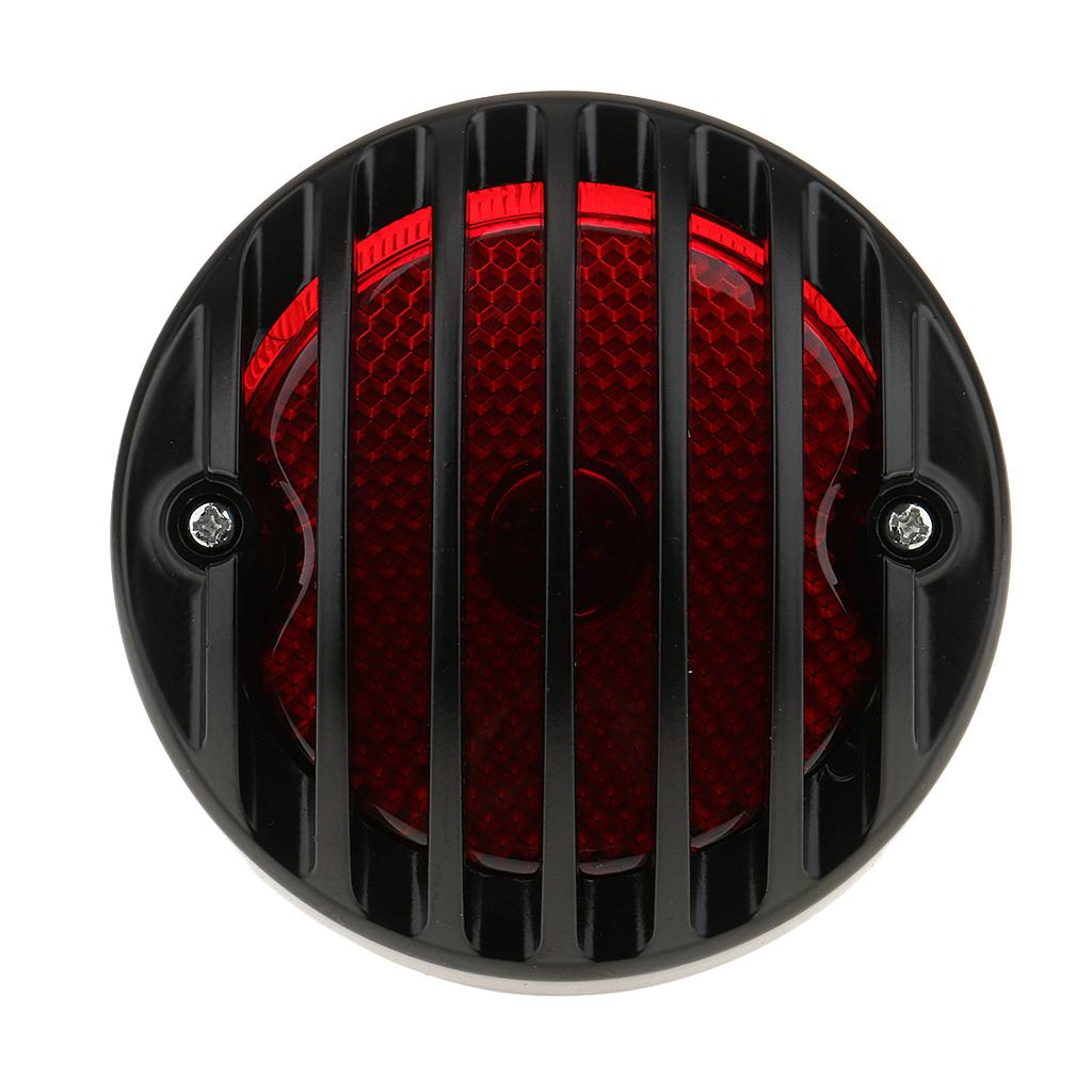 Number License Plate Side Mount Bracket with Rear Tail Brake Light for Universal Motorcycle