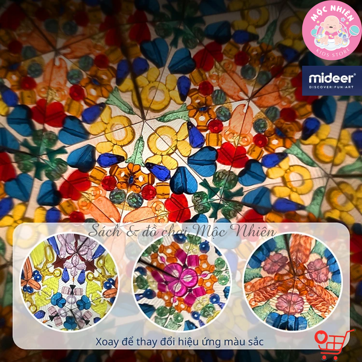 Đồ chơi sáng tạo Kính vạn hoa Magic Kaleidoscope - chính hãng MIDEER