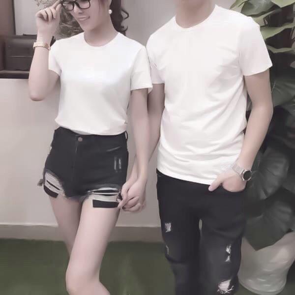 Áo Thun Trơn Nam Nữ Vải Cotton Dày Đẹp Giá Siêu Rẻ Nhiều Size Nhiều Màu