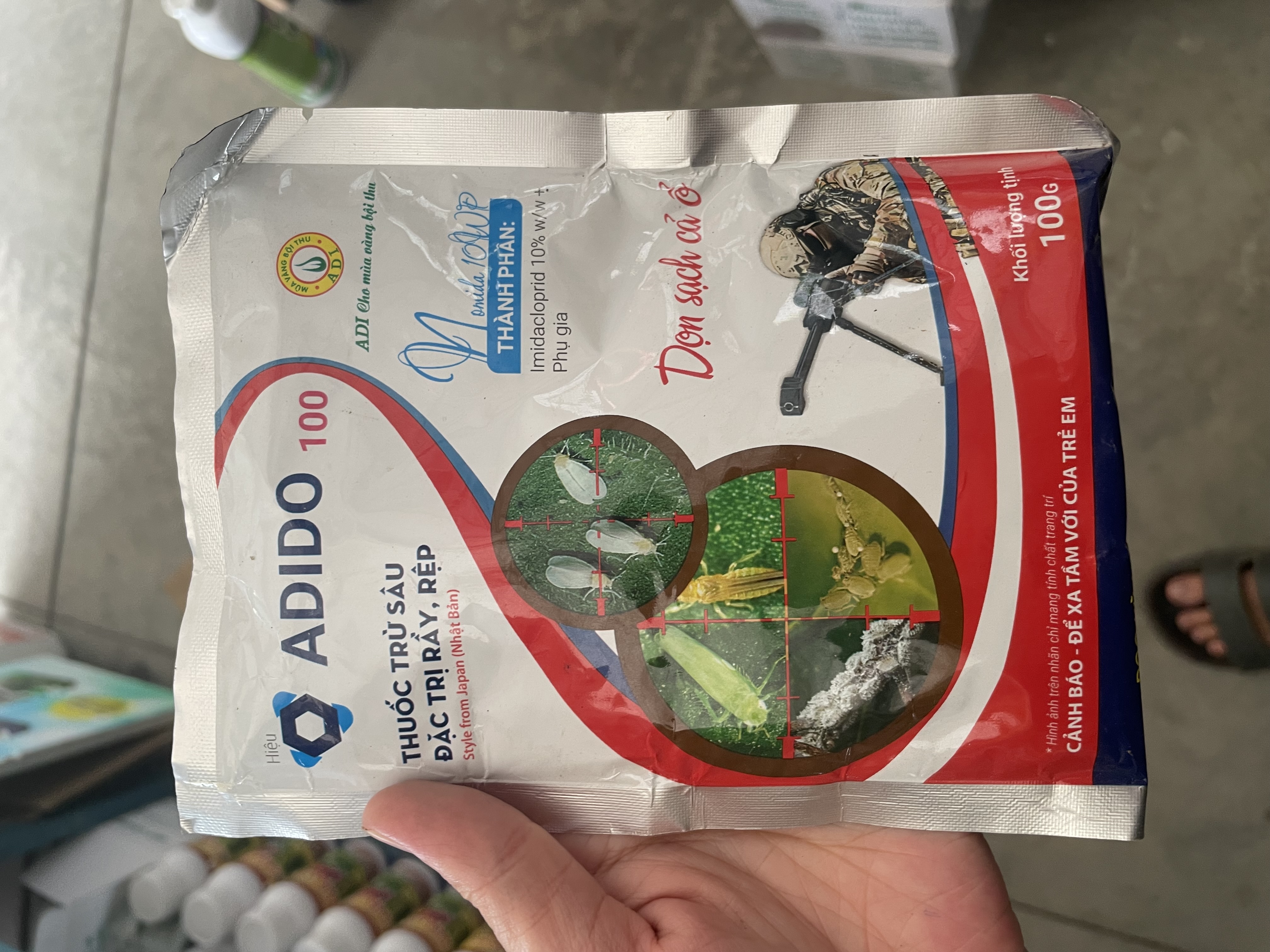 Thuốc trừ sâu Adido 100 Đặc trị các loại rầy, rệp hại cây trồng.