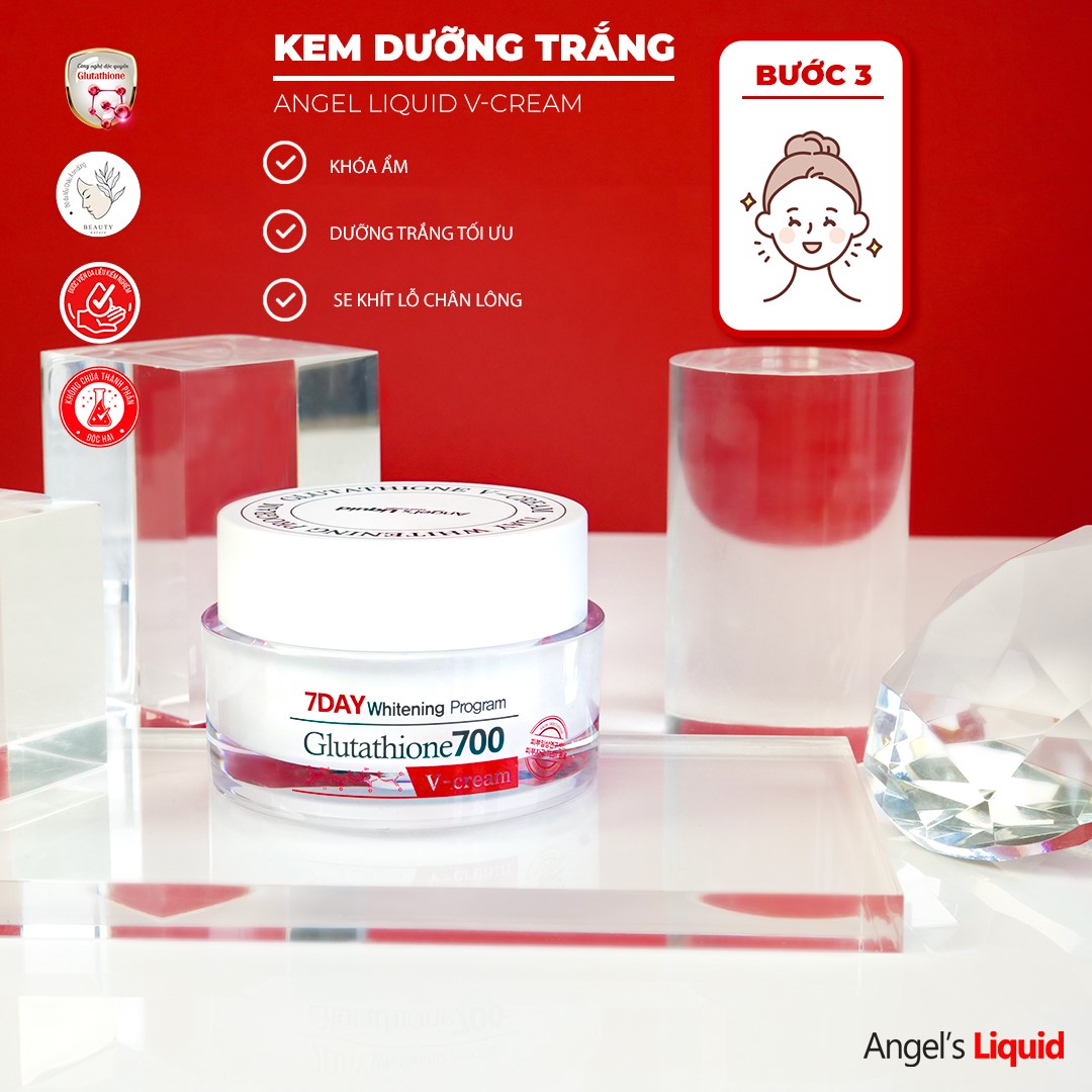 Kem 7DAY (V7)  Angel's Liquid 700 V-Cream Dưỡng Trắng Da