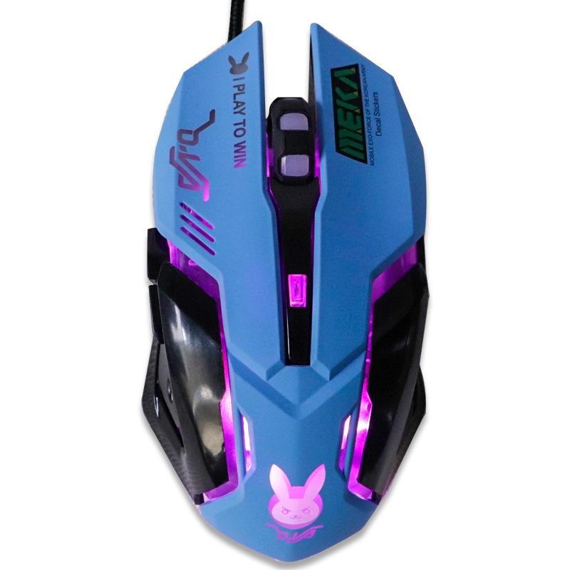 USB Chuột Chơi Game Có Dây Hồng Máy Tính Chuyên Nghiệp Thể Thao Điện Tử Chuột 2400 DPI Nhiều Màu Sắc Backlit Silent Chuột Lol Dữ Liệu laptop