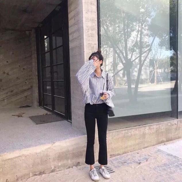 QUẦN BÒ LOE GẤU RÁCH SIÊU CO DÃN