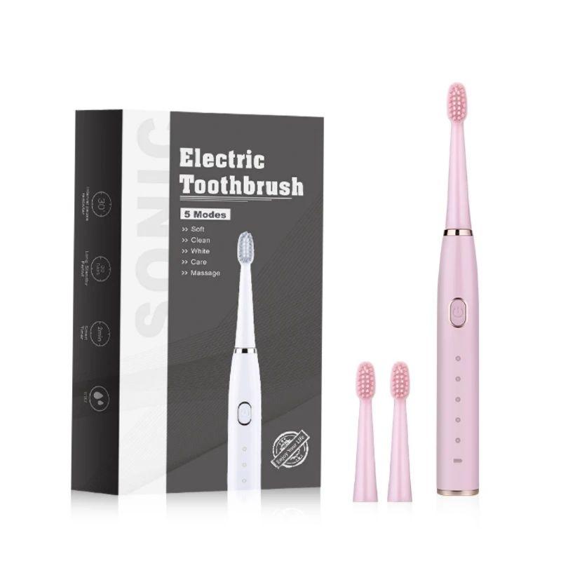Bàn chải điện TEKKIN TI-864 5 chế độ tặng hộp đựng cá tính đánh cực mạnh - hàng chính hãng