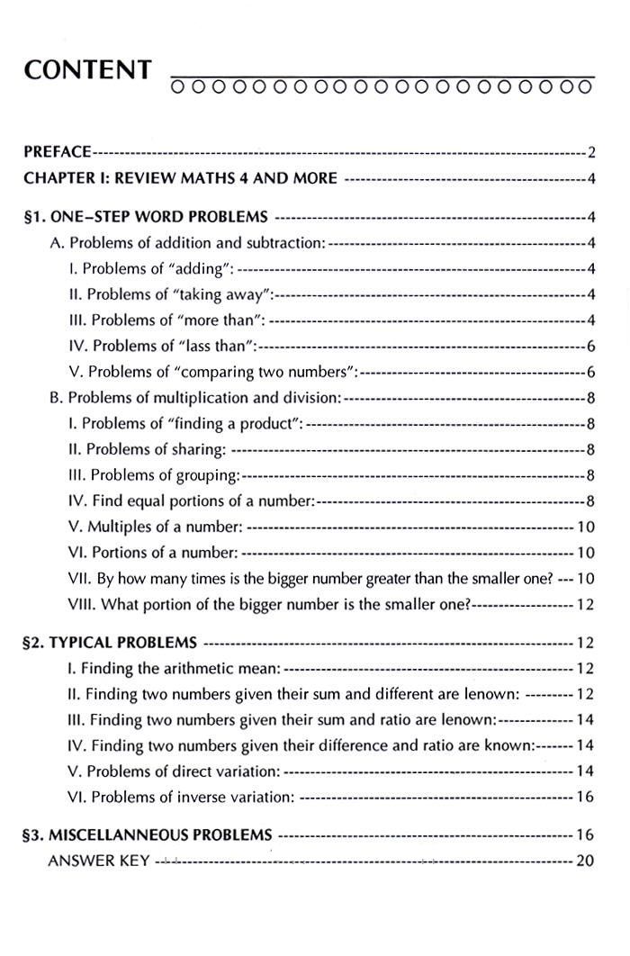 Toán Đố Lớp 5 - Word Problems Primary Maths 5 (Tái Bản)