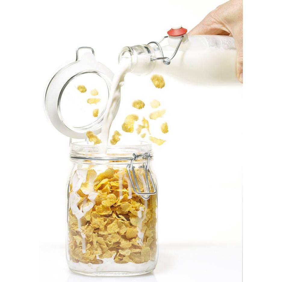 Hũ thủy tinh nắp cài Fido 1000ml - Hàng chính hãng