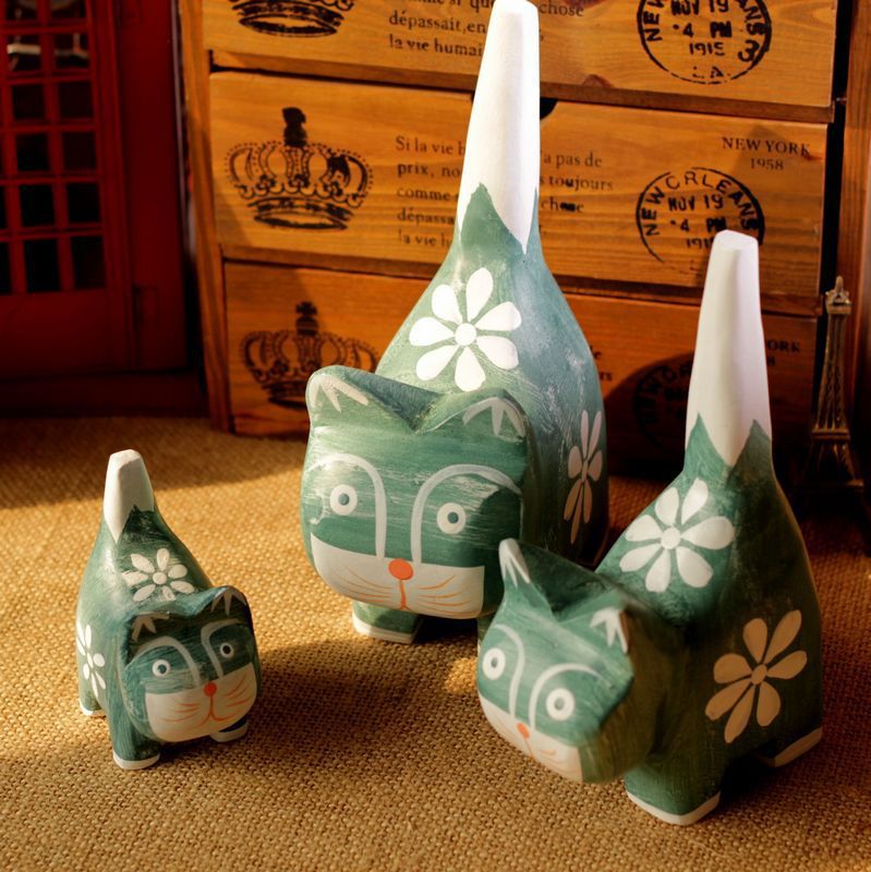 Tượng Gia Đình Nhà Mèo