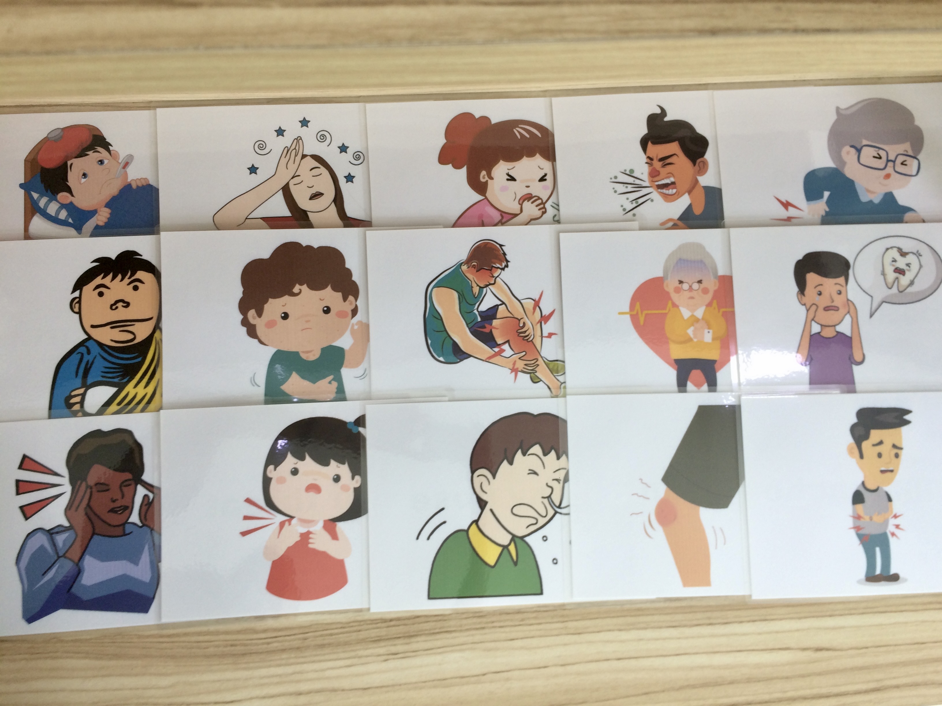 Health problem (sickness) Flashcards - Thẻ học tiếng Anh chủ đề Các vấn đề sức khỏe - 15 cards