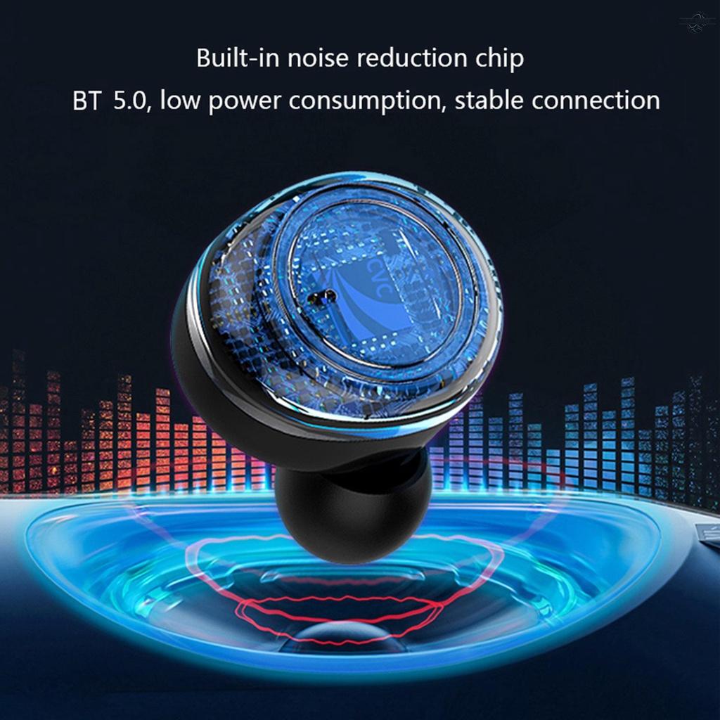 Y50 BT5.0 True Wireless Headphones Sport Headset Touch Control Mini Earbuds In-ear Earphones with Mic Charging Case