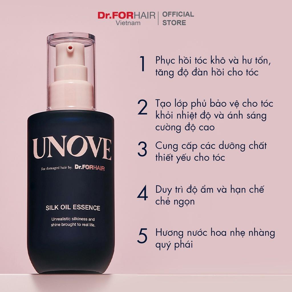 Tinh dầu dưỡng tóc làm mượt phục hồi tóc khô xơ chẻ ngọn Dr.FORHAIR Unove Silk Oil Essence 70ml