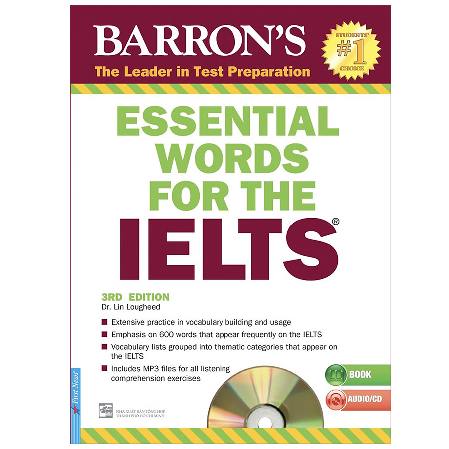 Combo : Ngoại Ngữ IELTS (2 Cuốn) : Barron'S_IELTS Practice Exams 3rd Edition (Tặng Kèm CD) + Essential Words For The IELTS 3rd Edition (Tặng Kèm 1CD)