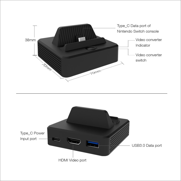Dock xuất hình nintendo switch mi
