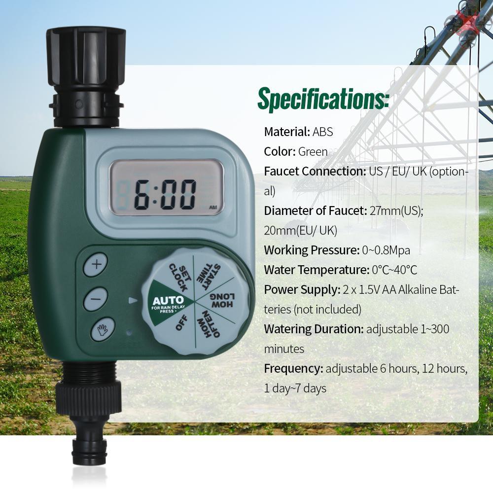 Thiết Bị Hẹn Giờ Tưới Nước Tự Động 1 Mức Cho Khu Vườn