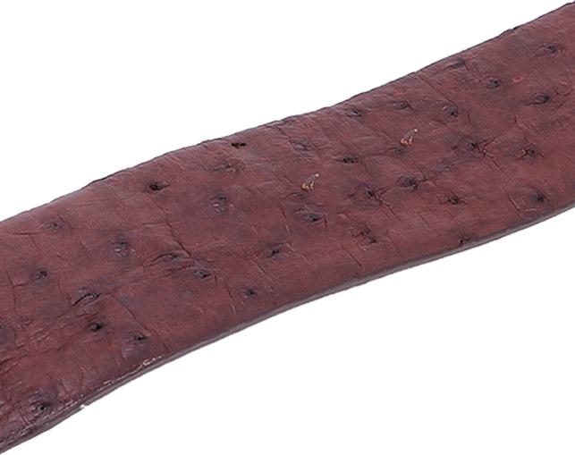 Thắt Lưng Nam Da Đà Điểu Bản Lớn Da Hột Huy Hoàng HT4434 - Nâu Đất