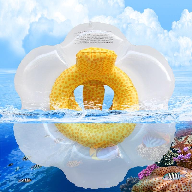Phao Bơi Bơm Hơi Hình Tròn In Hình Hoa Hướng Dương Dành Cho Bé
