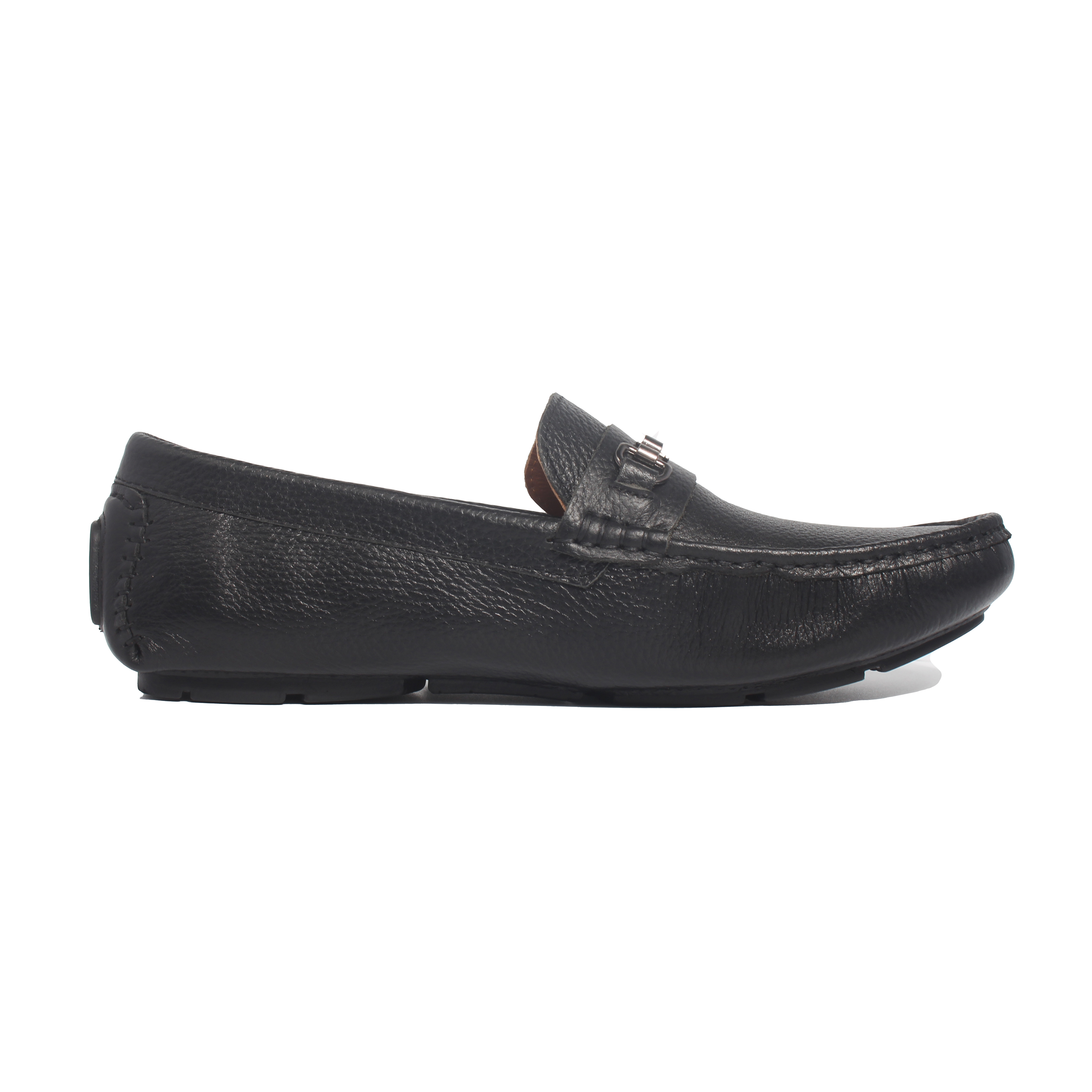 Giày Lười Da Nam BANULI C4ML2T0 - Da Bò Tumbled Siêu Mềm, Đế Khâu Moccasin Siêu Nhẹ