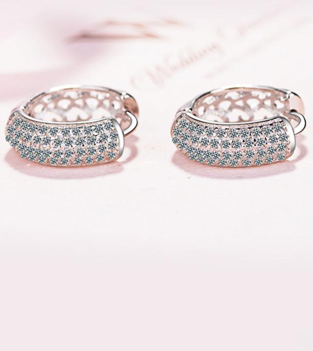 Bông tai khoen nạm đá BHBT360