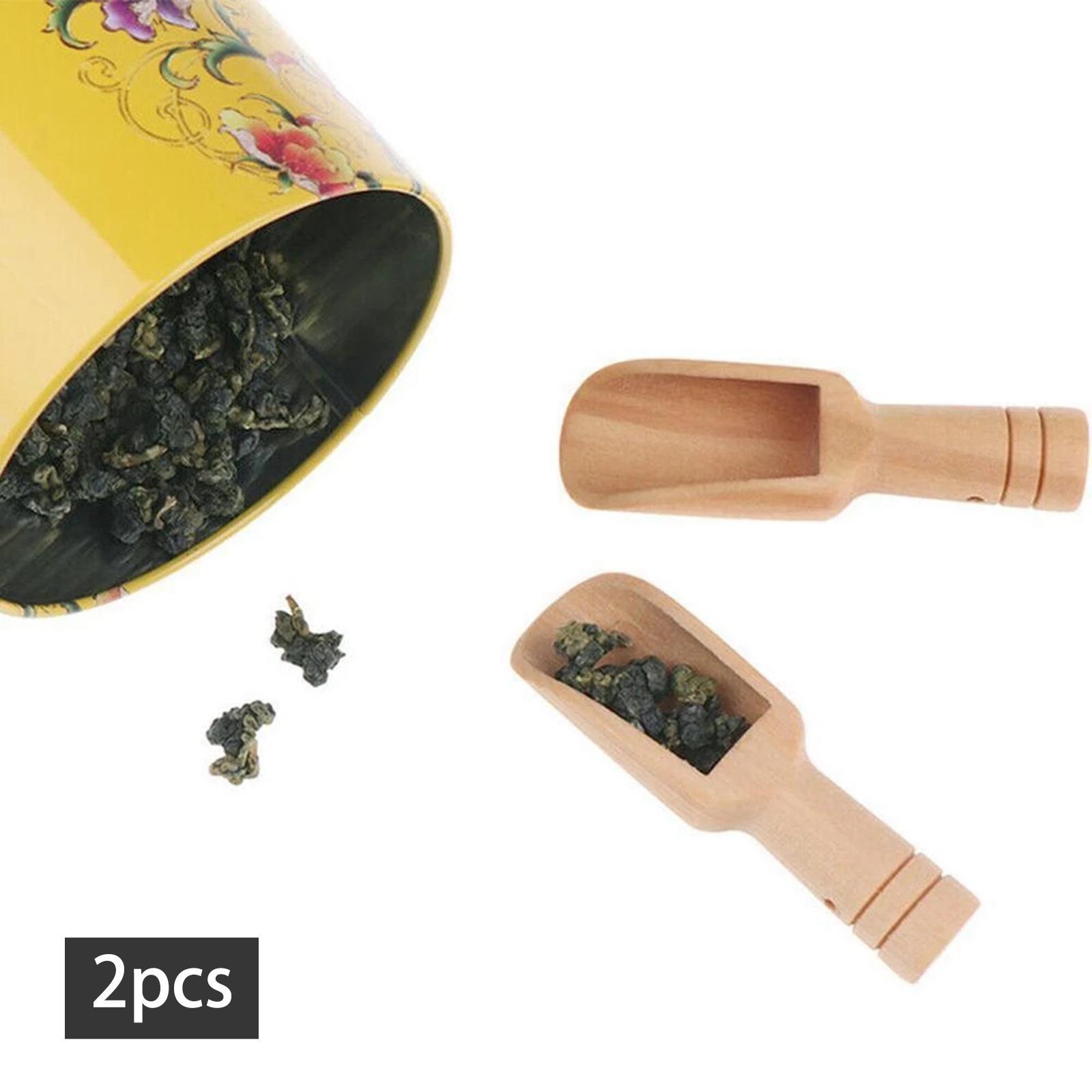 3 Pieces Mini Wooden Spoon Mini Shovel Mini Bath Salt Spoon for Coffee