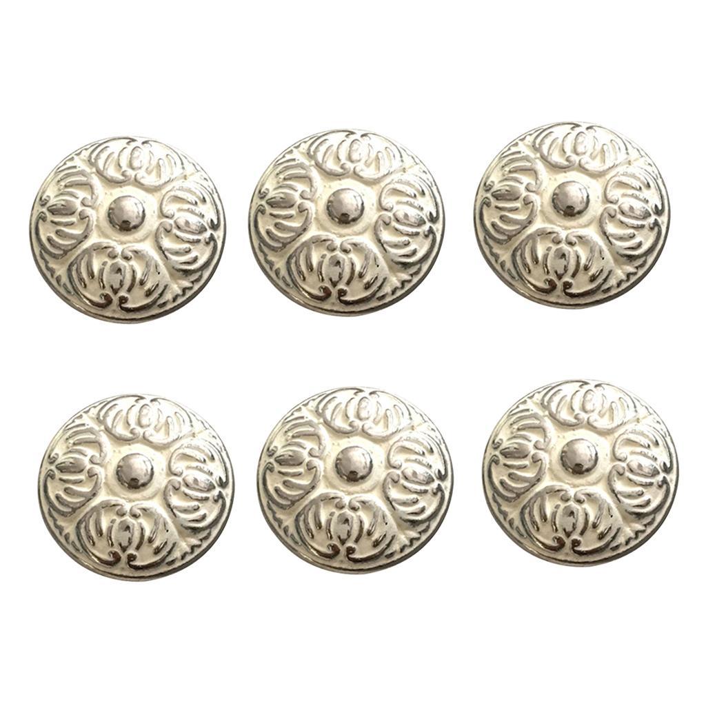 6Pcs Bedroom Drawer Knob, Embossing Pattern