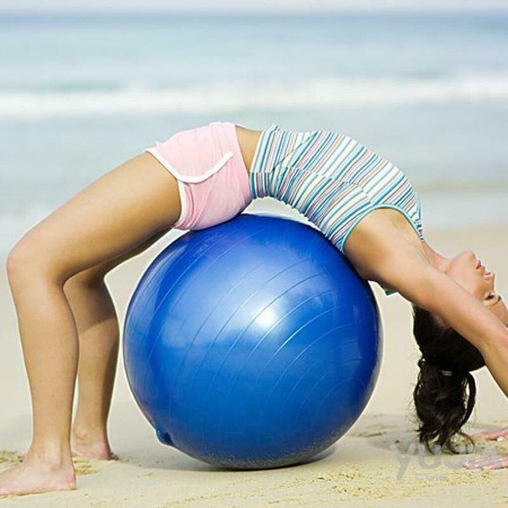 Bóng Tập Yoga Trơn Massage Cao Cấp 65cm(Tặng kèm Bơm Và bộ Dụng Cụ Van Dự Phòng)