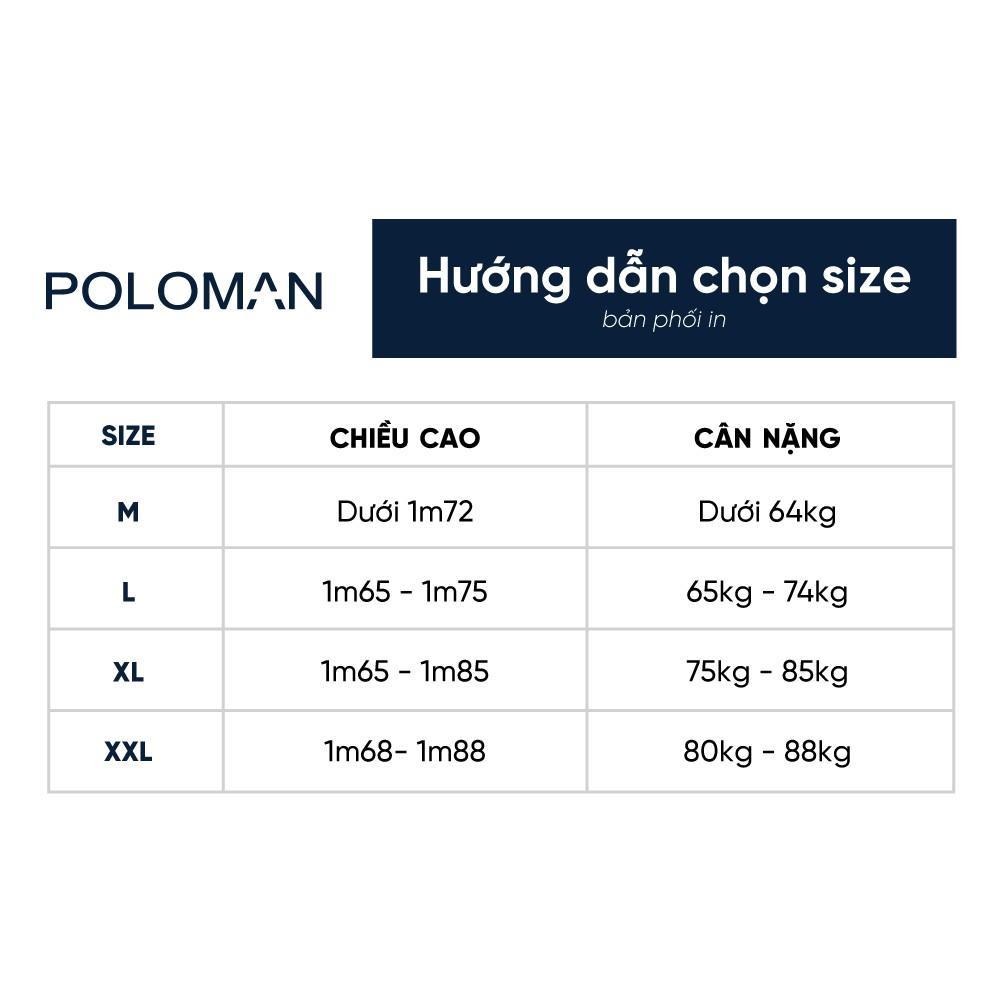 Áo Polo nam phối ngang Nelux vải cá sấu Cotton Trắng P01 - POLOMAN