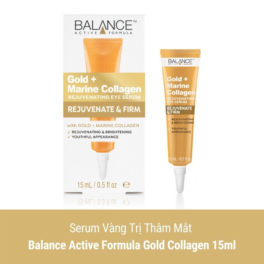 Serum Balance Active Formula Gold Collagen Rejuvenating Eye Tái Tạo Và Dưỡng Da Mắt 15ml