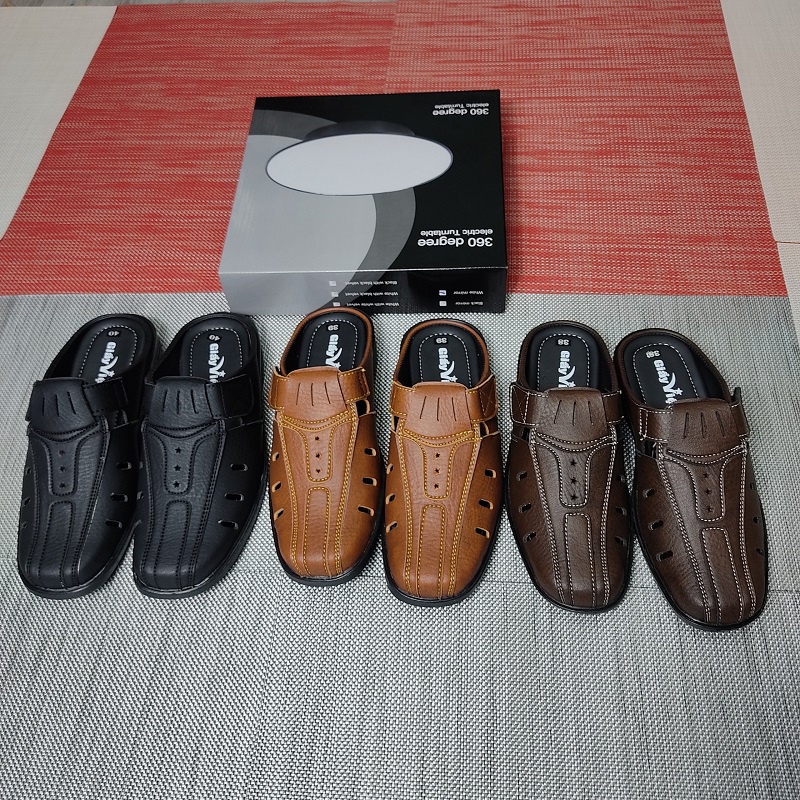 Giày lười nam không gót dành cho người trung niên size từ 38 đên 43 khâu đế size chuẩn màu da bò nâu đen