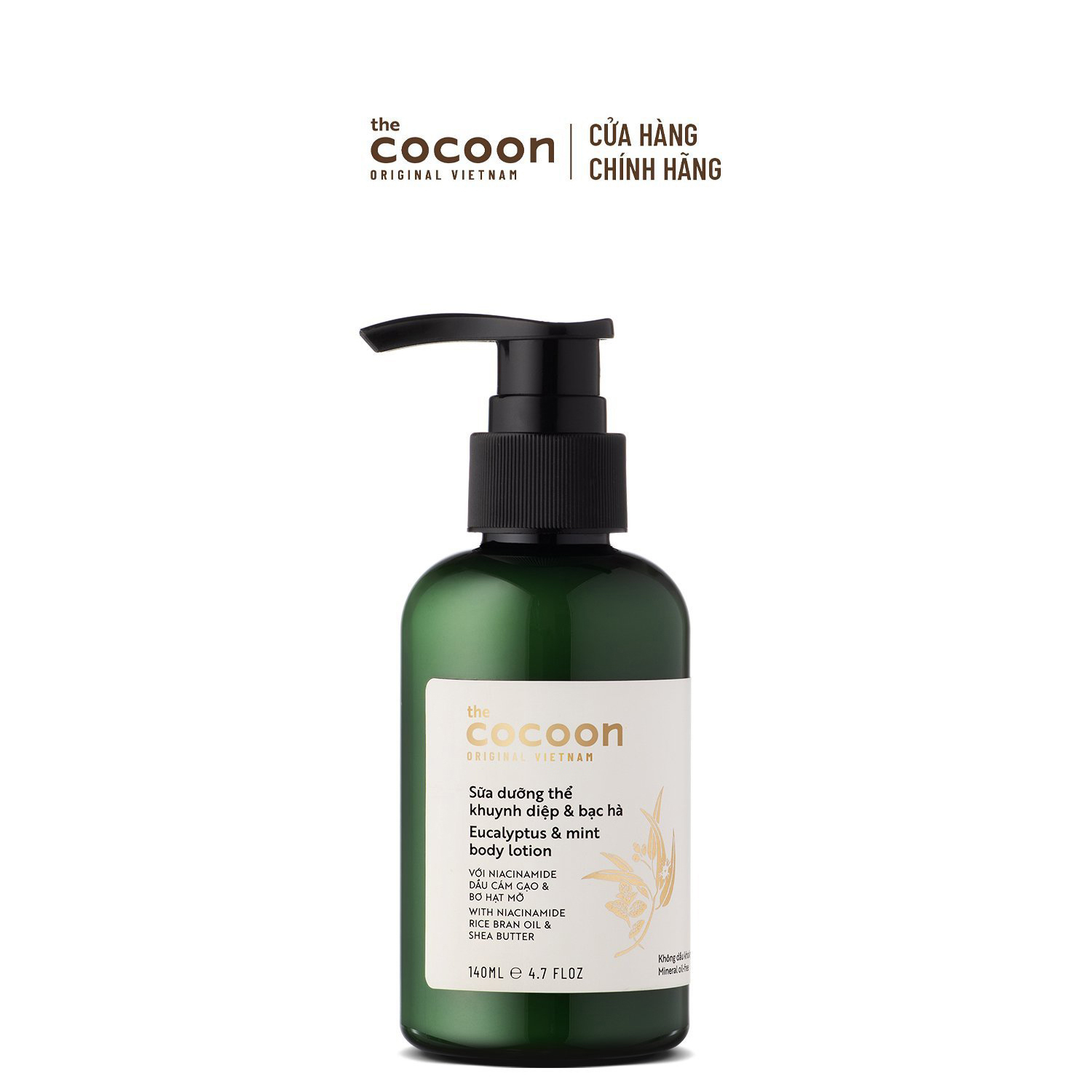 Sữa Dưỡng Thể Khuynh Diệp &amp; Bạc Hà Cocoon 140ml