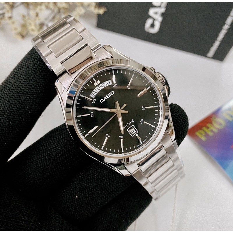 Đồng hồ nam dây kim loại Casio Anh Khuê MTP-1370D-1A1VDF
