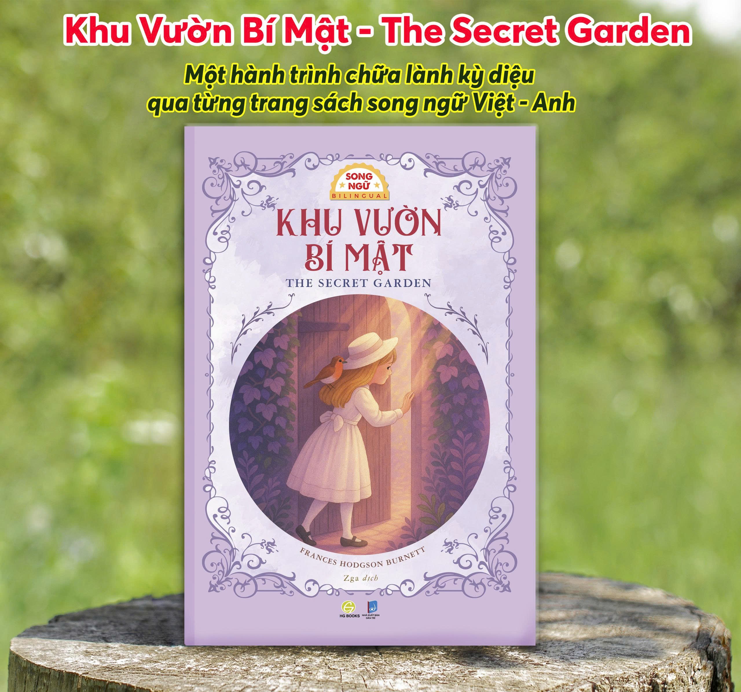 (Sách song ngữ kèm file audio Tiếng Anh) KHU VƯỜN BÍ MẬT – Frances Hodgson Burnett – Zga dịch – HG Books