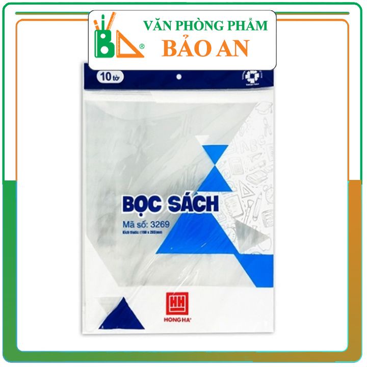 Bọc Sách Vở Nylon HH 3269 (190x265(±2)mm) được làm từ nilon bền đẹp dẻo dai giúp cho sách vở luôn mới và sạch sẽ