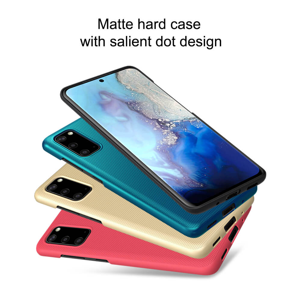 Ốp Lưng Sần chống sốc cho Samsung Galaxy S20 / Galaxy S20 5G hiệu Nillkin Super Frosted Shield (tặng kèm giá đỡ điện thoại) - hàng nhập khẩu