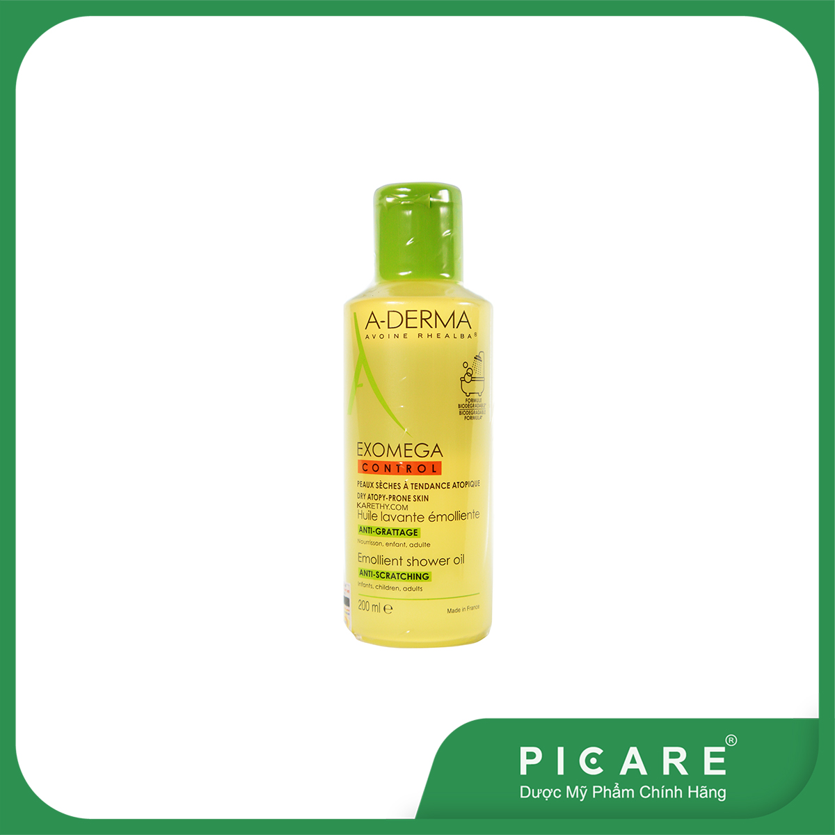 Dầu Làm Sạch Da A-Derma Cho Da Viêm Cơ Địa Đến Da Rất Khô Exomega Control Shower Oil