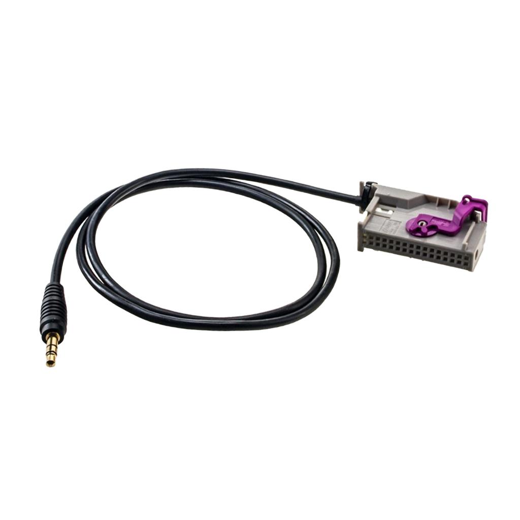 Car Aux-in RNS-E Navigation 3.5mm Jack Audio Cable 32-Pin For Audi A3 A4 A6 A8