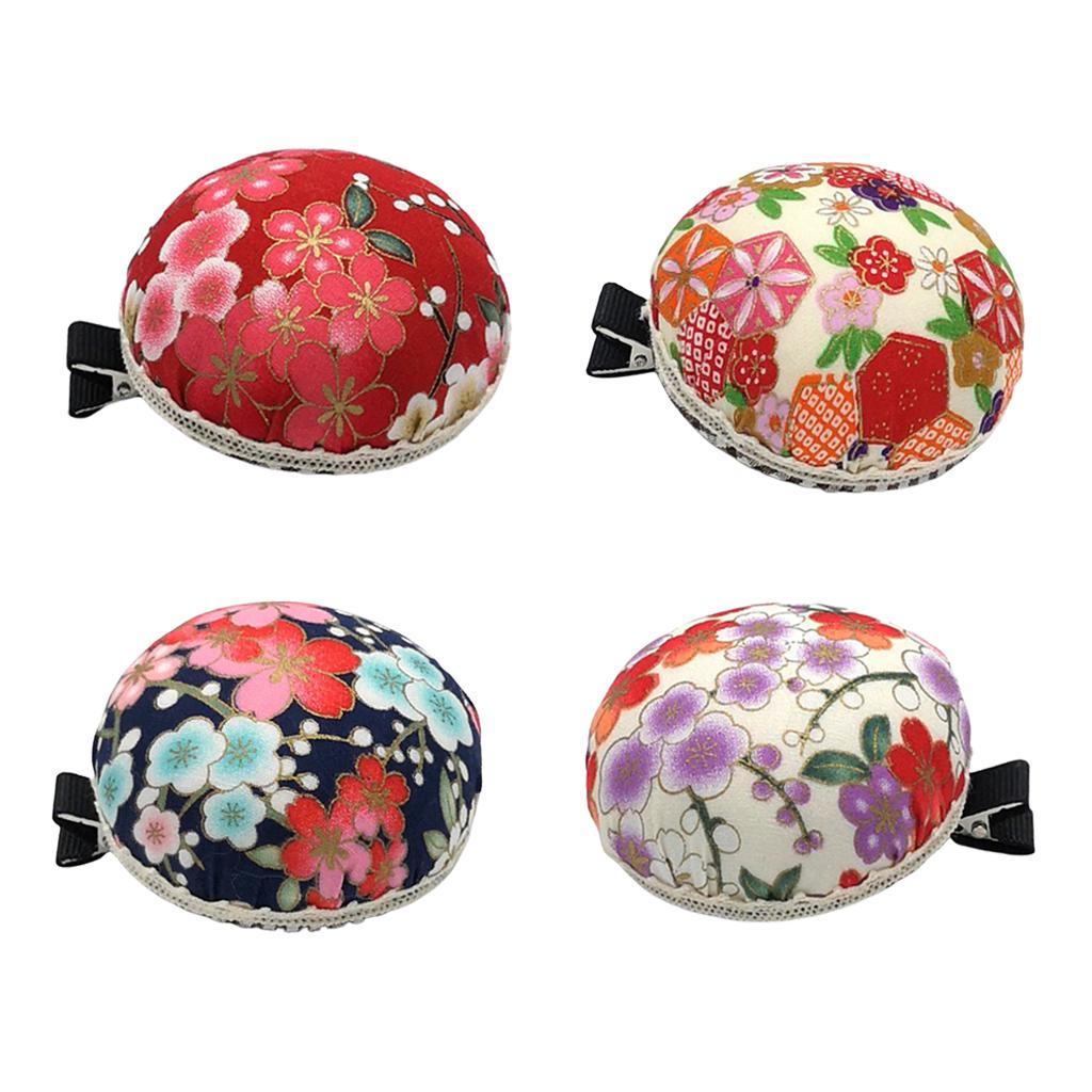 Cloth Pincuhion With Clip Insertion For Cross Stitch Sewing Patchwork