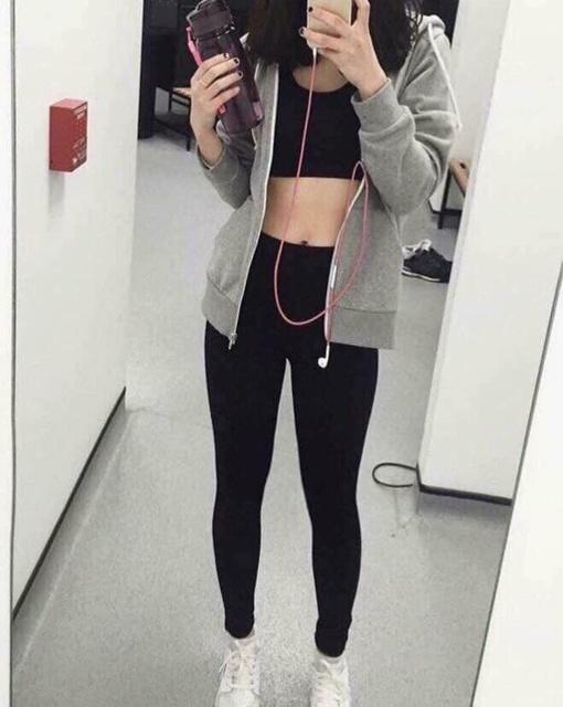 Quần legging cạp cao