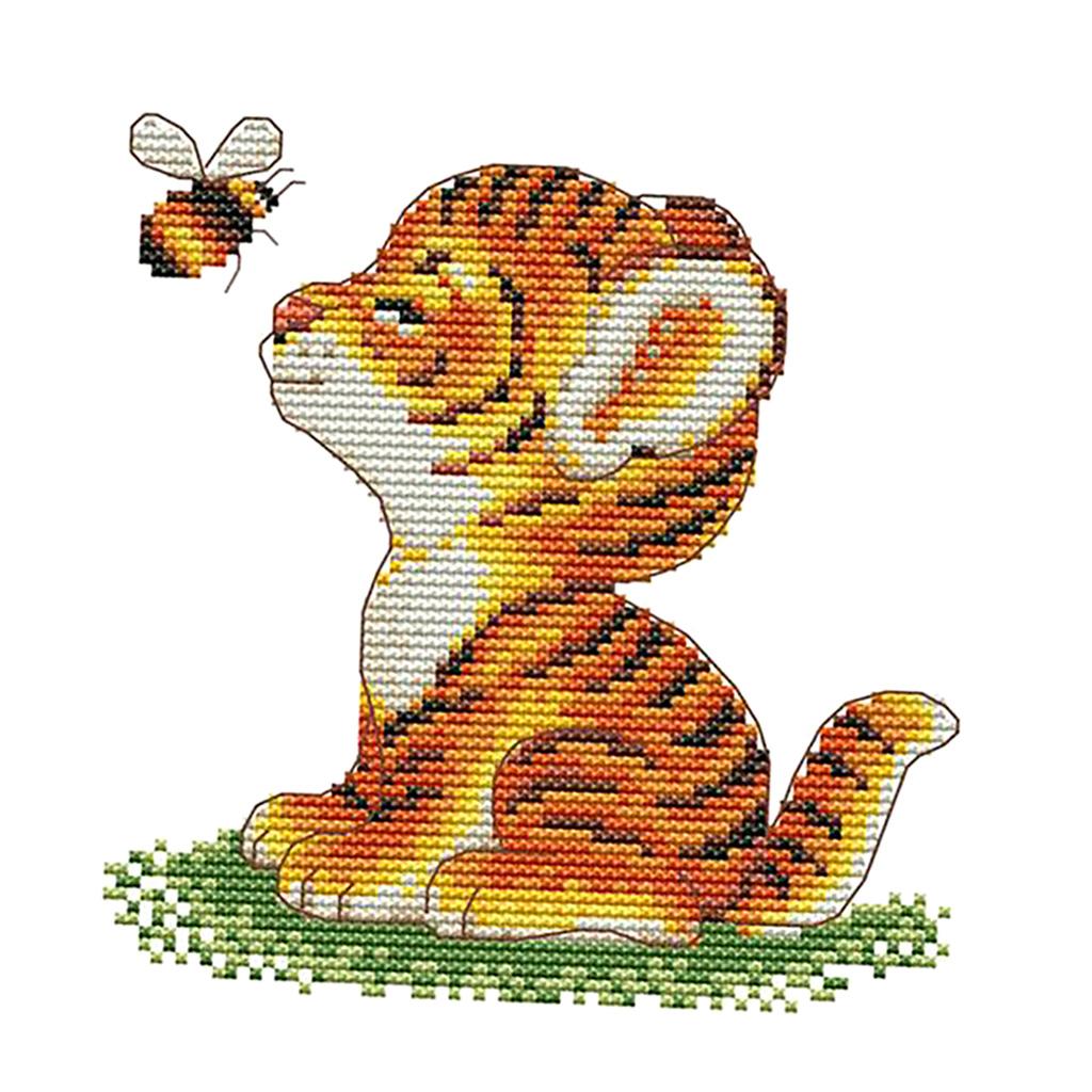 Cartoon  Stamped Cross Stitch Kits Embroidery Package 11CT 23x24cm